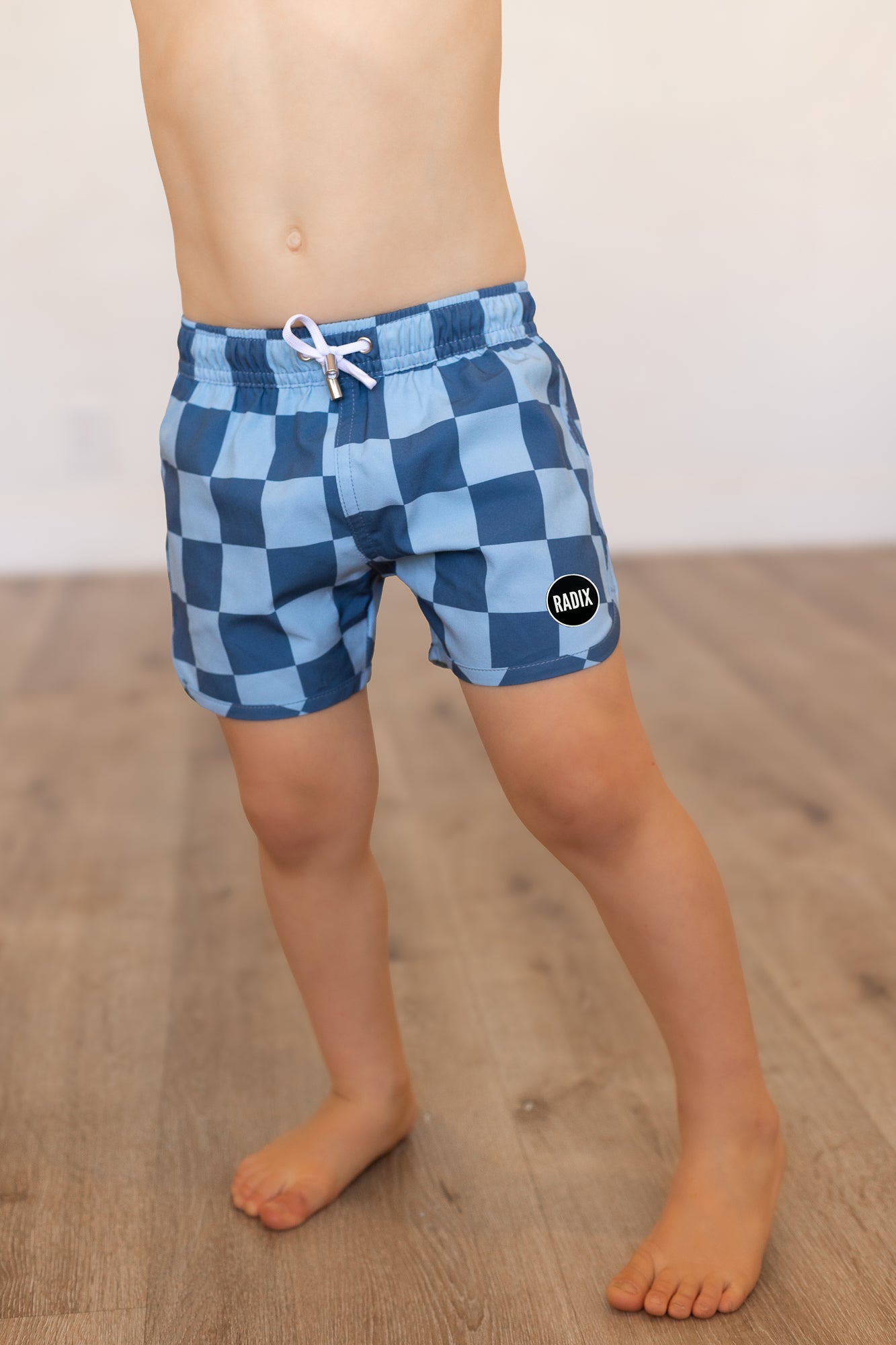 Blue Checkered Swimsuit