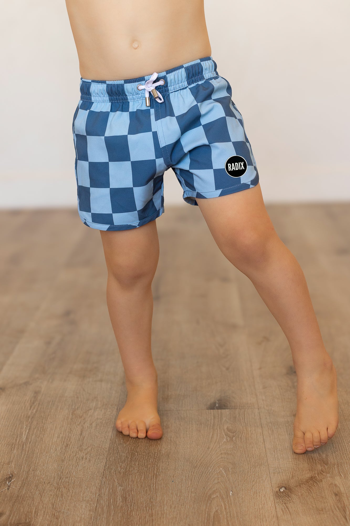 Blue Checkered Swimsuit