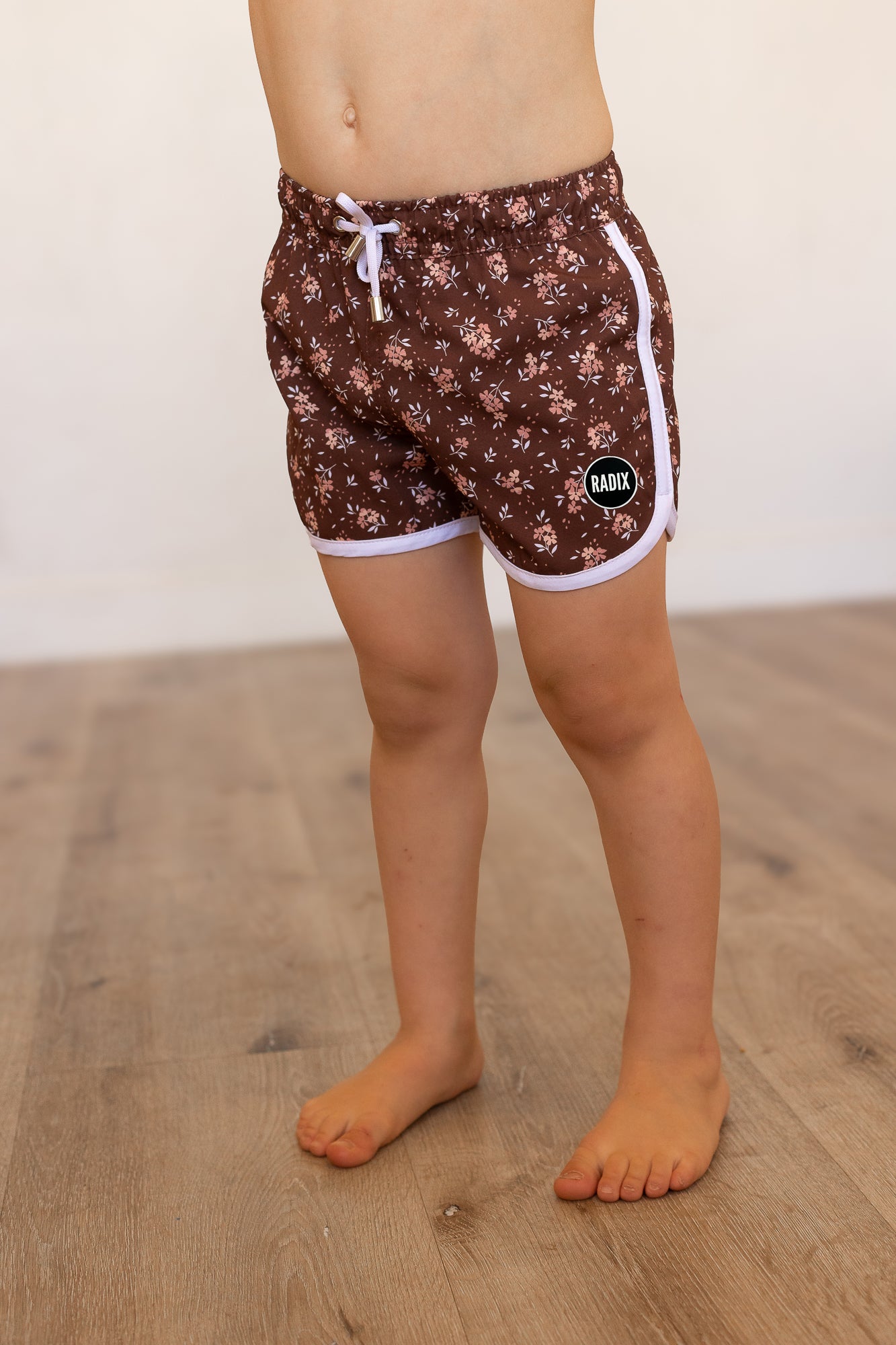 Brown Floral Swimsuit
