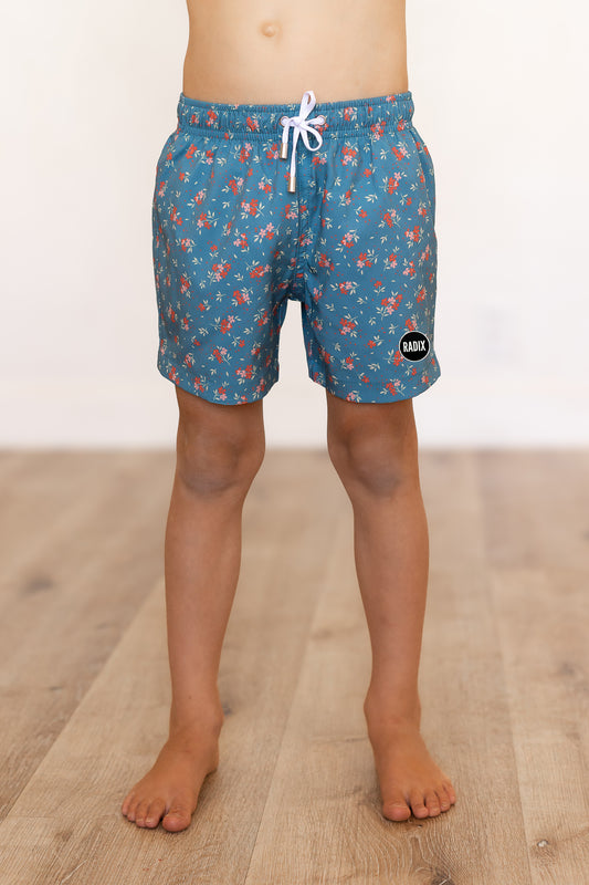 Blue Floral Swimsuit