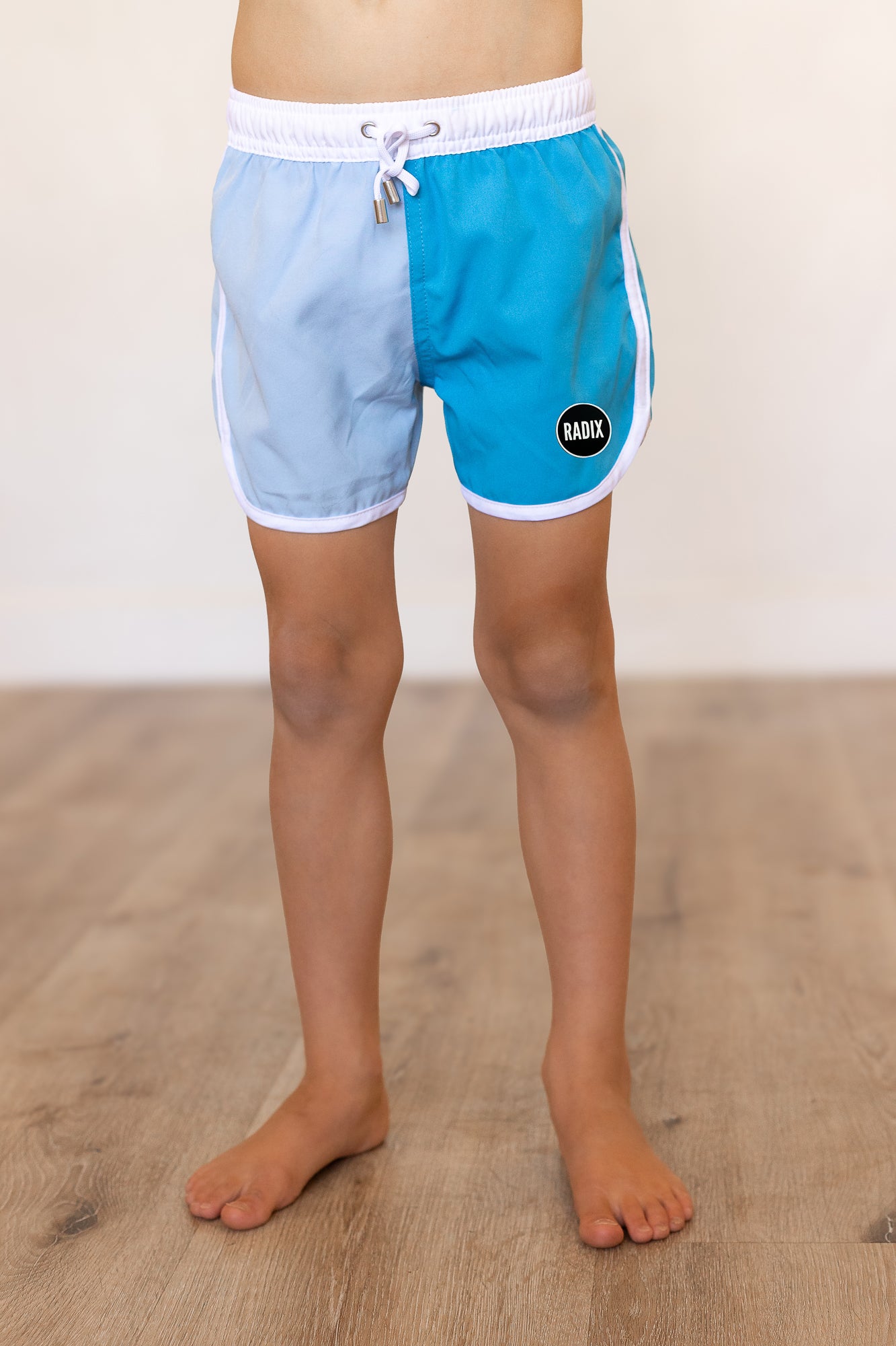 Blue Color Block Swimsuit