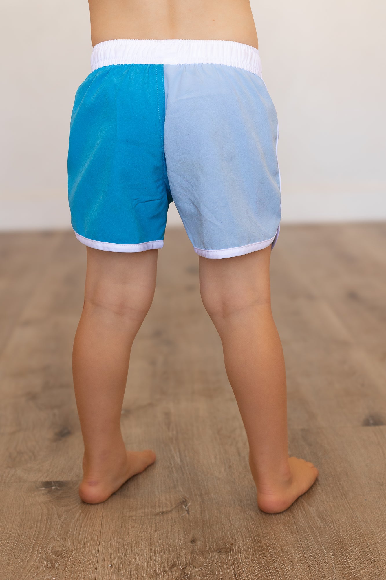 Blue Color Block Swimsuit
