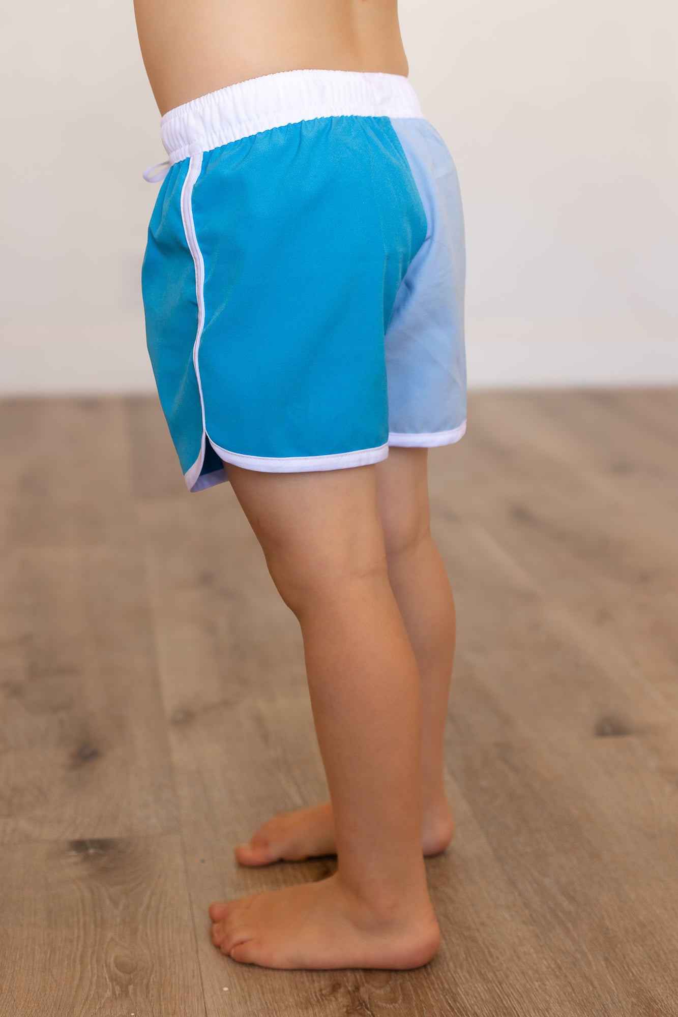 Blue Color Block Swimsuit